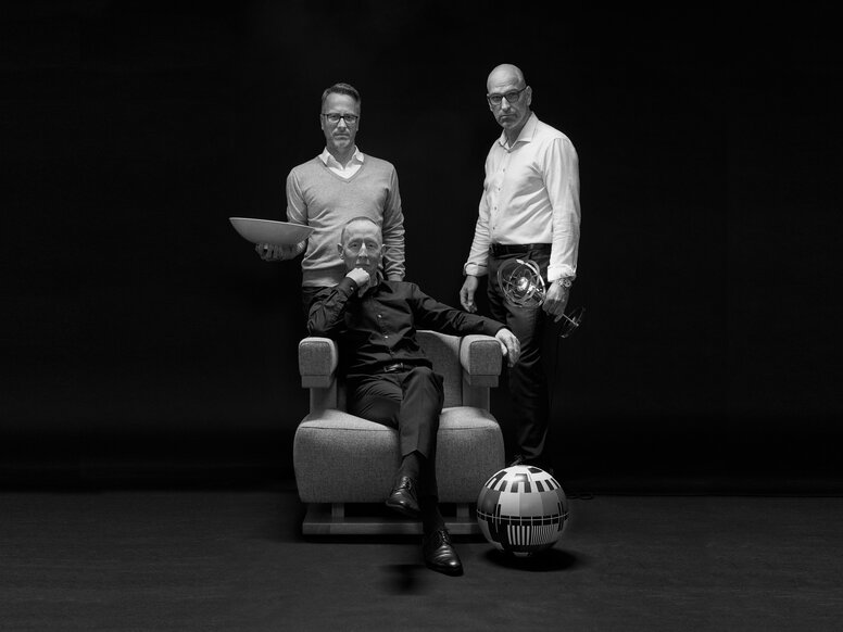 Gruppenfoto von Olff Appold, Kai Brüninghaus und Jürgen Sandfort